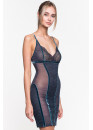 SLIPDRESS LE JOURNAL INTIME "JOSEPHINE" (GRAY-BLUE) Le Journal JS-DR-JS