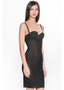 SLIPDRESS LE JOURNAL INTIME "INVISIBLE" DRESS LONG (BLACK) Le Journal IN-DR-DL