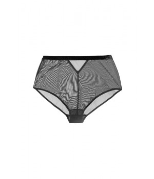 PANTS BRIEFS LE JOURNAL INTIME "VELVET" HIGH-WAISTED BRIEFS (BLACK) PANTS BRIEFS LE JOURNAL INTIME "VELVET" HIGH-WAISTED BRIEFS (BLACK)